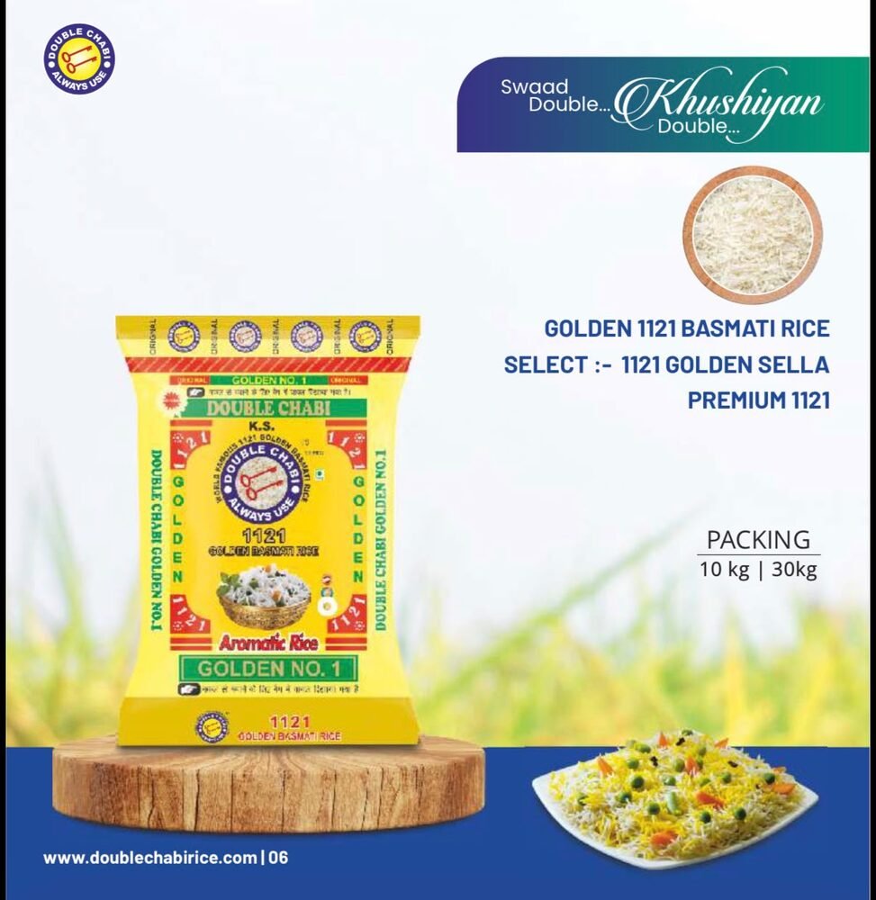Double Chabi Golden No.1 Basmati Rice pack